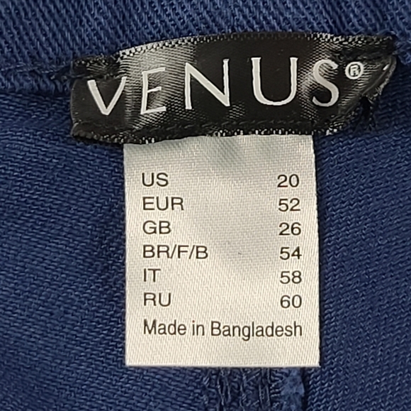 Venus Wmn's 20 Paisley Jeans Royal Blue - Picture 4 of 11